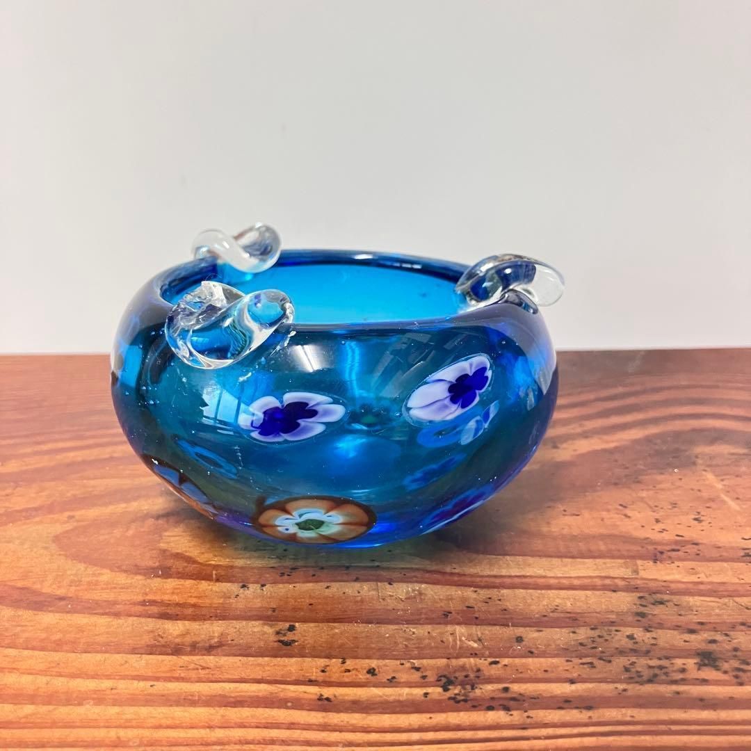 ⭐︎新品⭐︎ 小皿　ベネチアンガラス　イタリア・Veniceにて購入　灰皿　小物入れ べネチアンガラス 灰皿 小皿 小物入れ オブジェ ミルフィオリ ガラス
