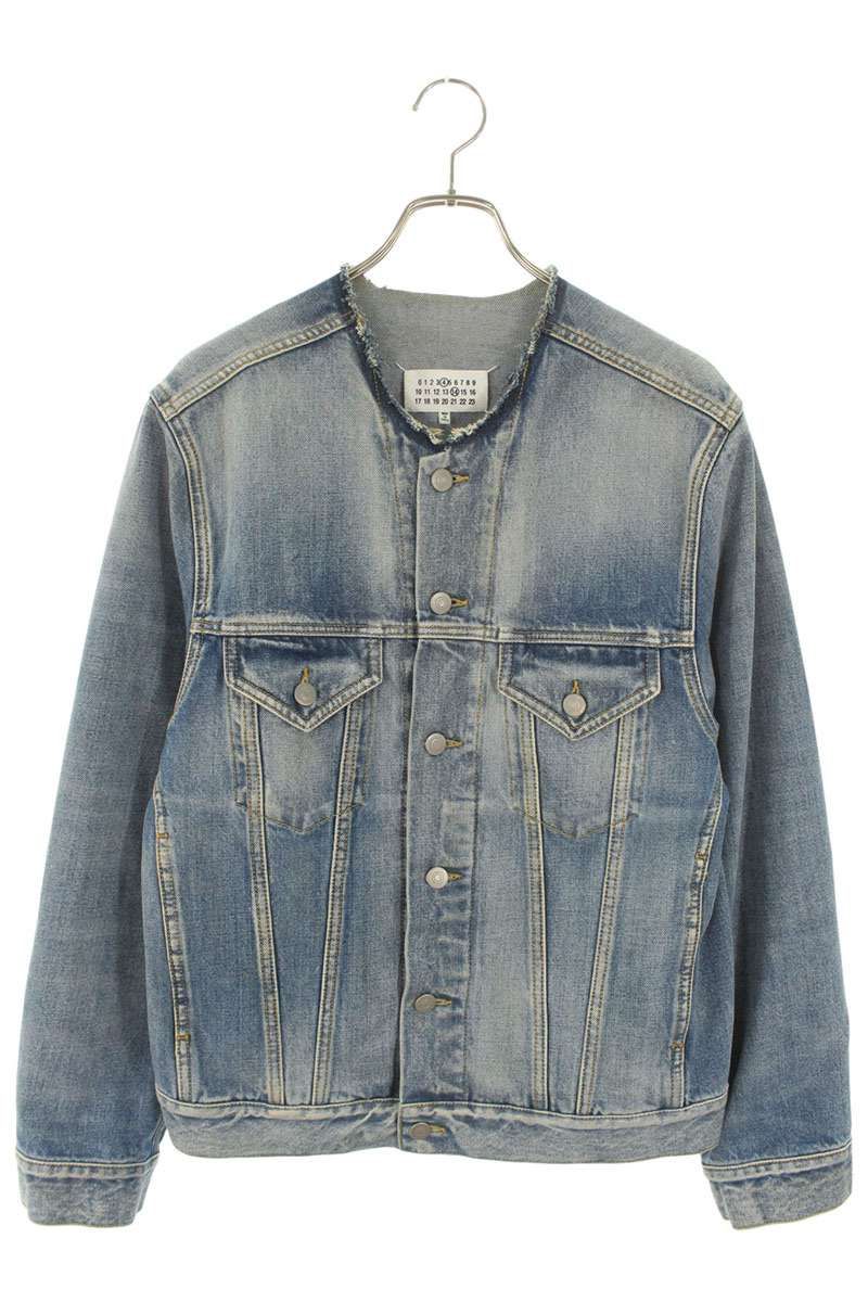 Maison Margiela 22AW ④⑭ ノーカラーデニムジャケット 44 Maison Margiela 22AW ④⑭ ノーカラーデニムジャケット 44 メゾン