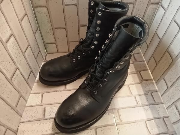 ミリタリー レースアップ ブーツ サイズ27 5 cm ブラック
