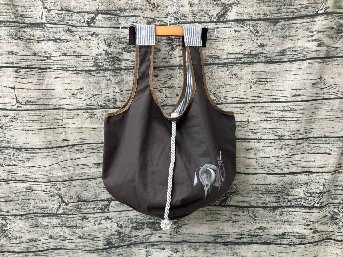 Y s ワイズ トートバッグ カーキ 雄牛