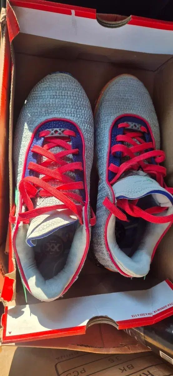 ナイキ バスケシューズ グレー|レッド