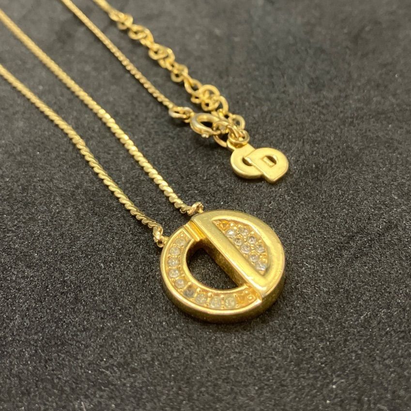 Christian Dior クリスチャンディオール ネックレス ラインストーン