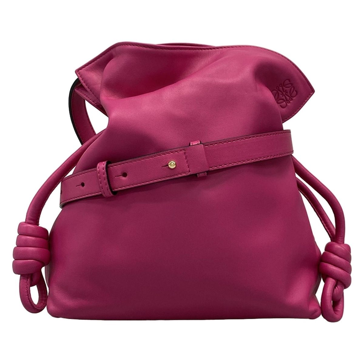 LOEWE(ロエベ) ショルダーバッグ フラメンコノット ピンク レザー