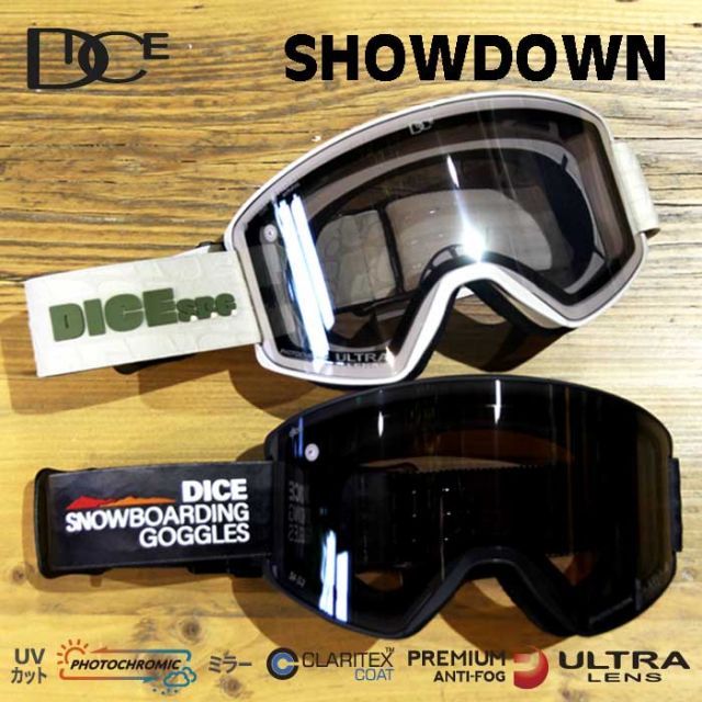 DICE SHOWDOWN 調光レンズ ゴーグル ダイス ULTRA調光 ゴーグル ショー