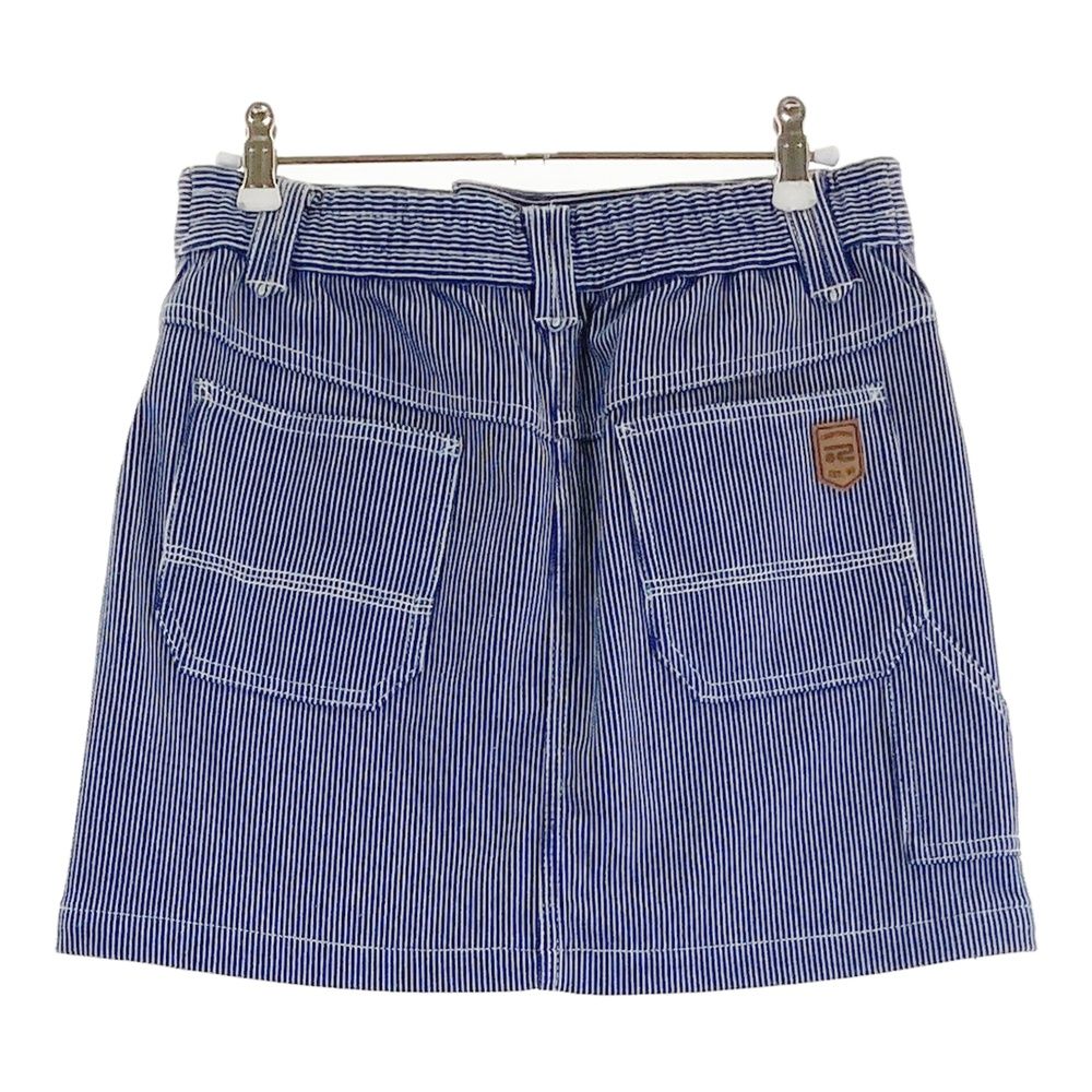 サイズ：M ROSASEN ロサーセン 045-79244 ストレッチスカート ストライプ柄 ネイビー系 [240101576410] ゴルフウェア レディース ストスト