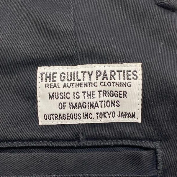 WACKO MARIA 2タック テーパードパンツ ブラック サイズS ワコマリア 24