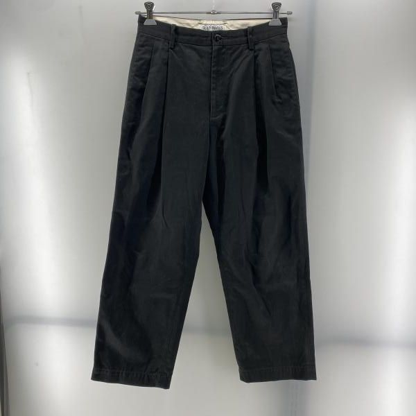WACKO MARIA 2タック テーパードパンツ ブラック サイズS ワコマリア 24