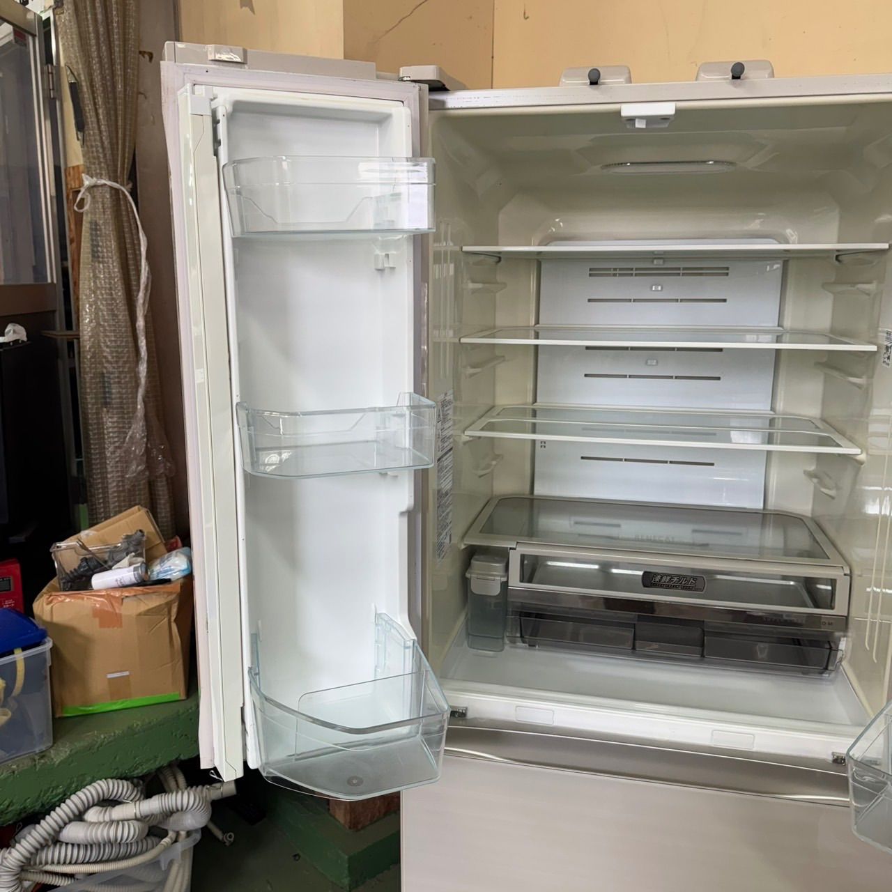 311 TOSHIBA 大型冷蔵庫 462L 400L強 観音開き 自動製氷 ガラスパネル