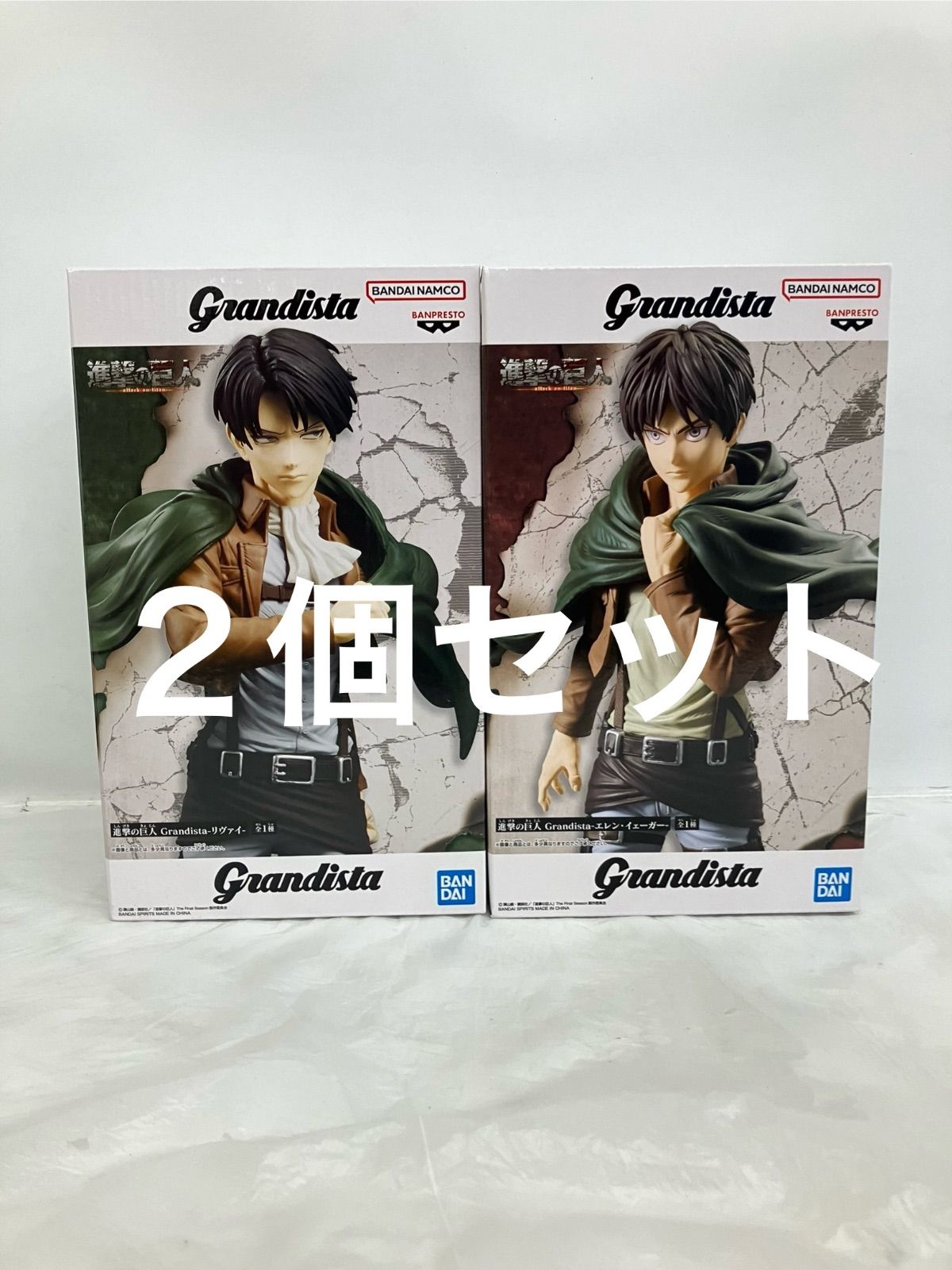 未開封 進撃の巨人 Grandista フィギュア 2種セット LFJA99 f101