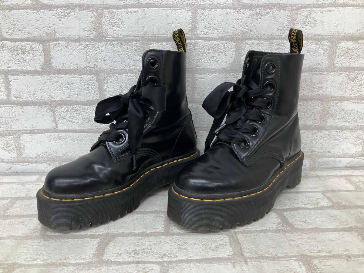 Dr Martens MOLLY ドクター マーチン モリー ショートブーツ レディース ブラック size UK 4 アメカジ