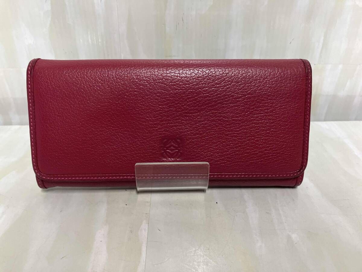 LOEWE ロエベ アマソナ コンチネンタルウォレット 長財布 ピンク