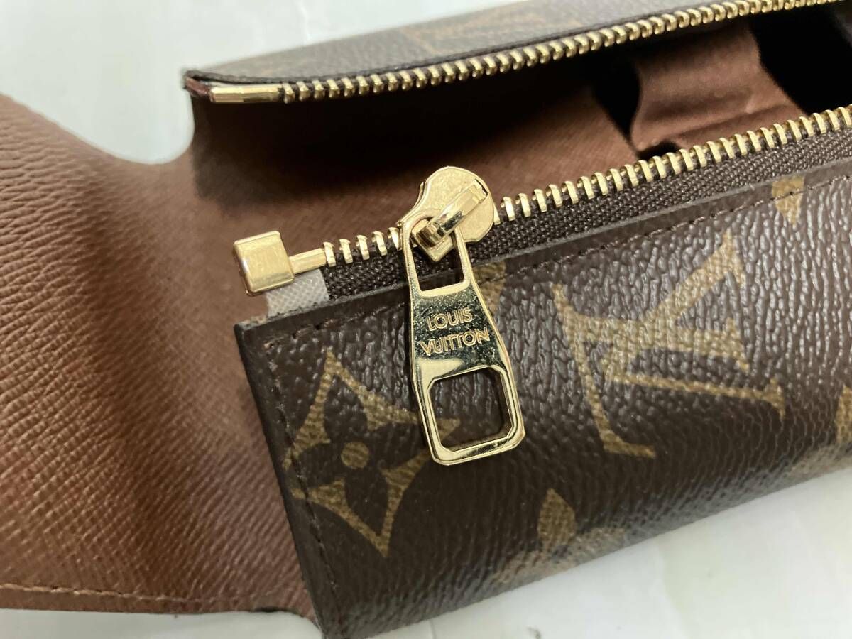 LOUIS VUITTON ルイヴィトン モノグラム エキュイ エクスペール ペンケース ブラウン 箱|保存袋付き その他 小物 レディース