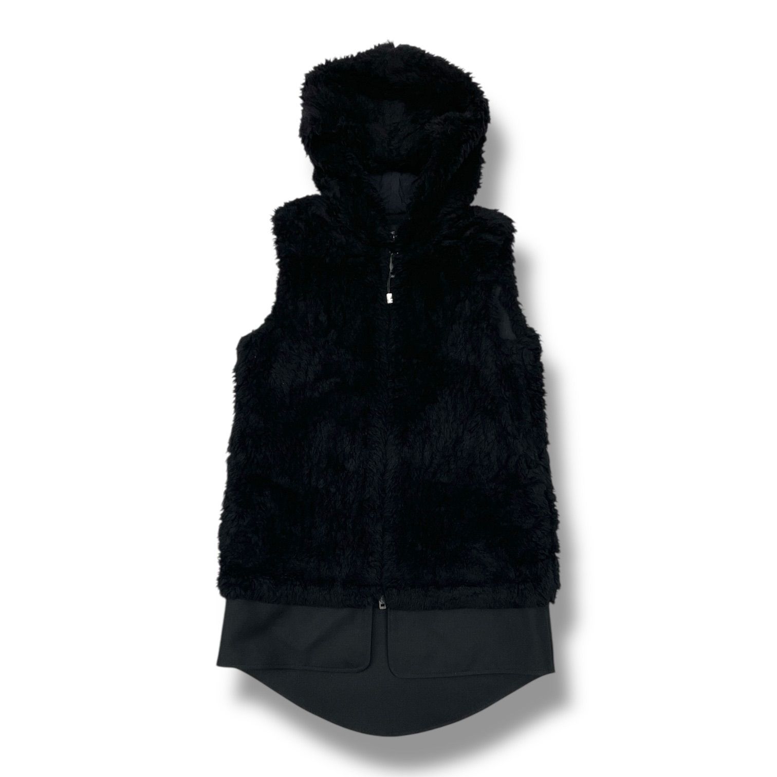 THE RERACS ザリラクス ボアフーデットベスト ロングベスト フード付き