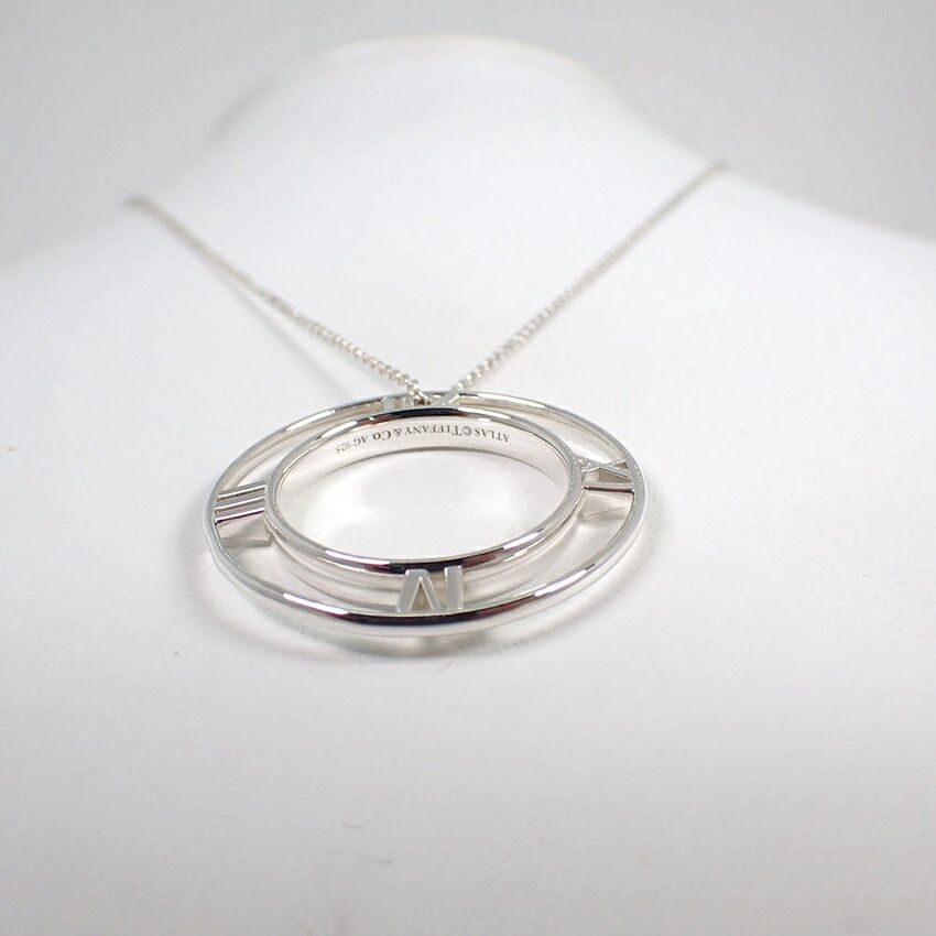 ティファニー 925 オープンアトラス メダリオン ペンダント/j99-3