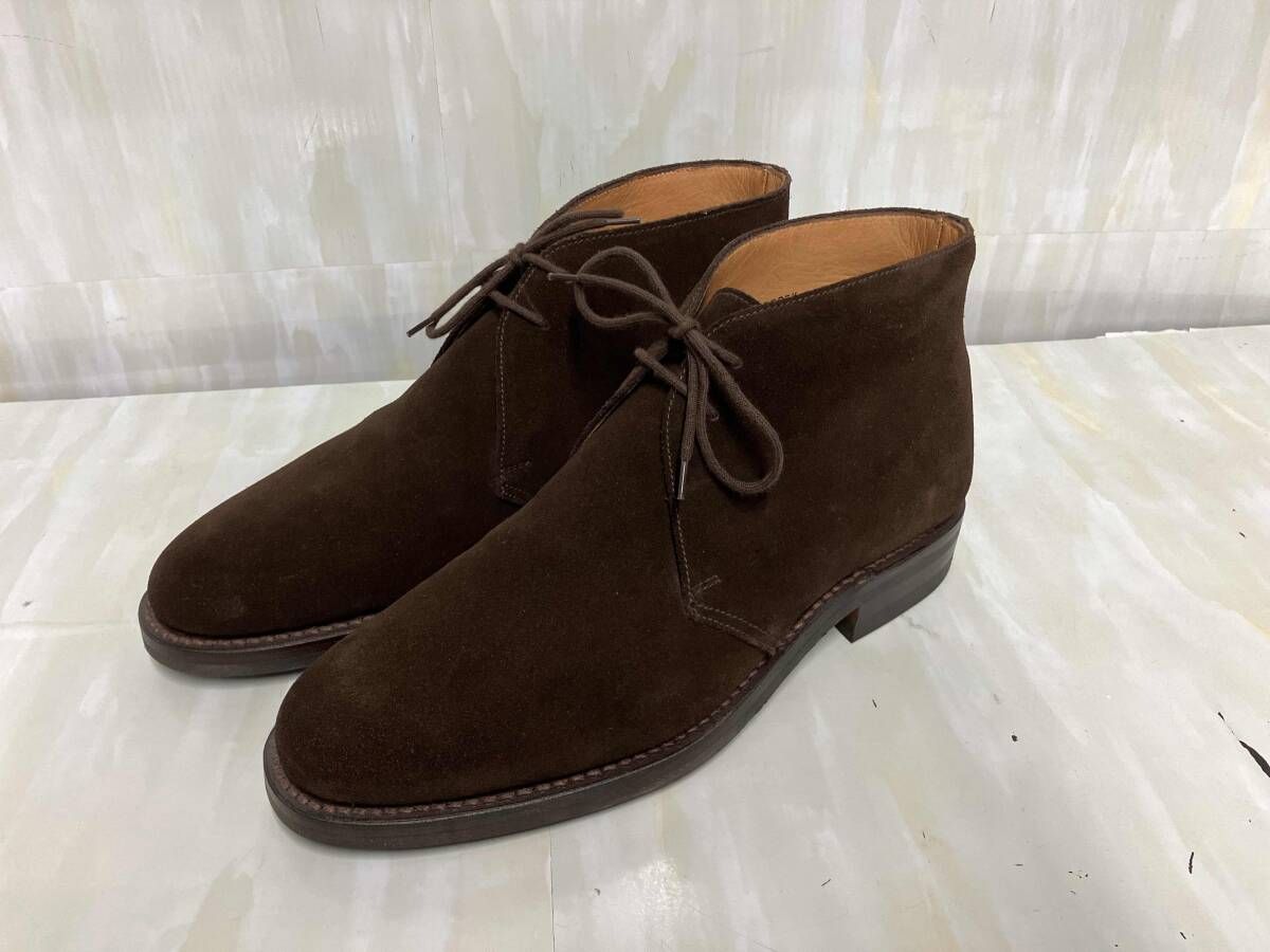 - JONES クロケット-ジョーンズ チャートシー チャッカブーツ スエード ブラウン UK 7