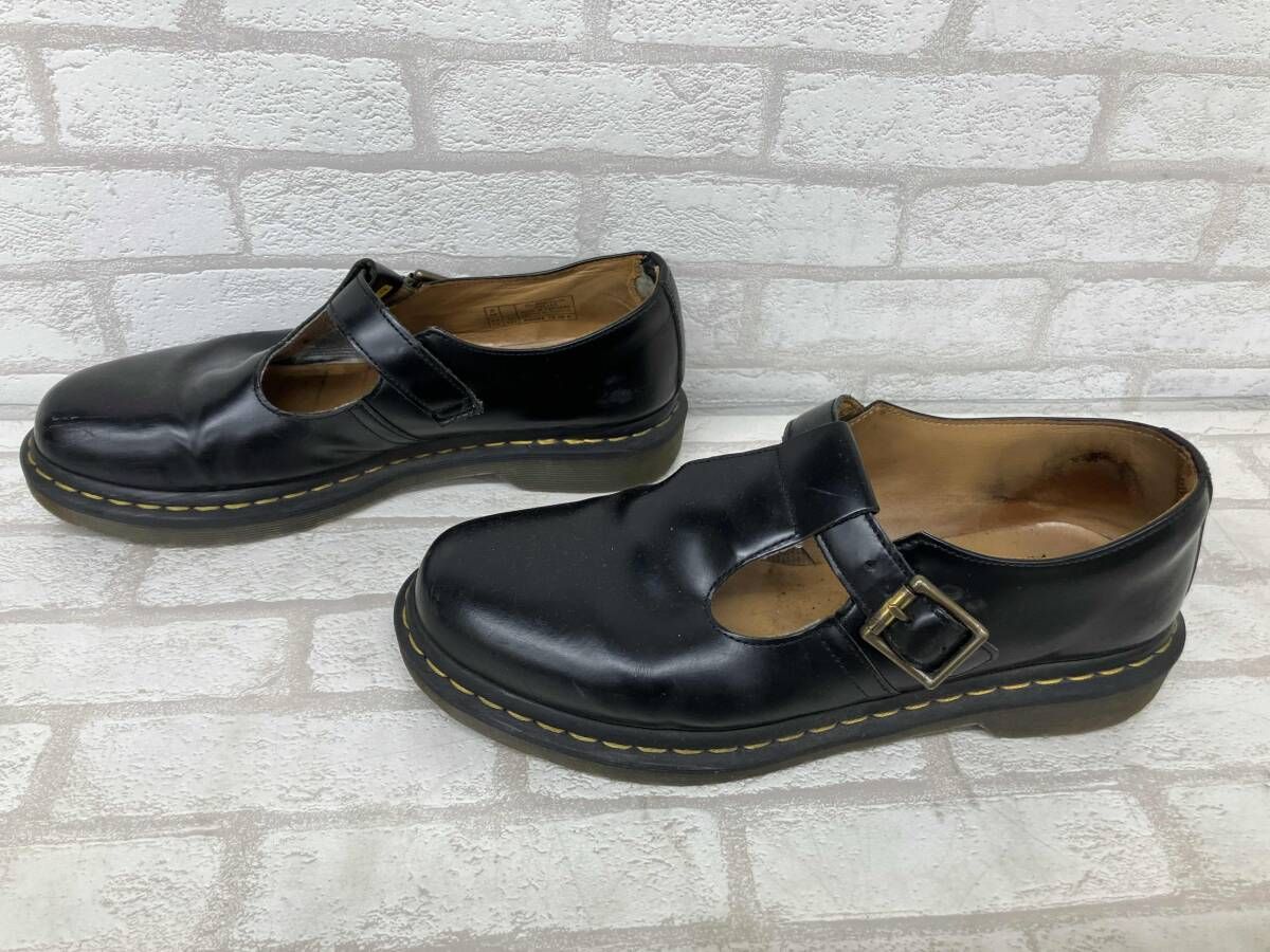 Dr martens POLLEY T Bar Shoe AW 004 CK 08 R ドクターマーチン シューズ ブラック メンズ UK 8 状態考慮