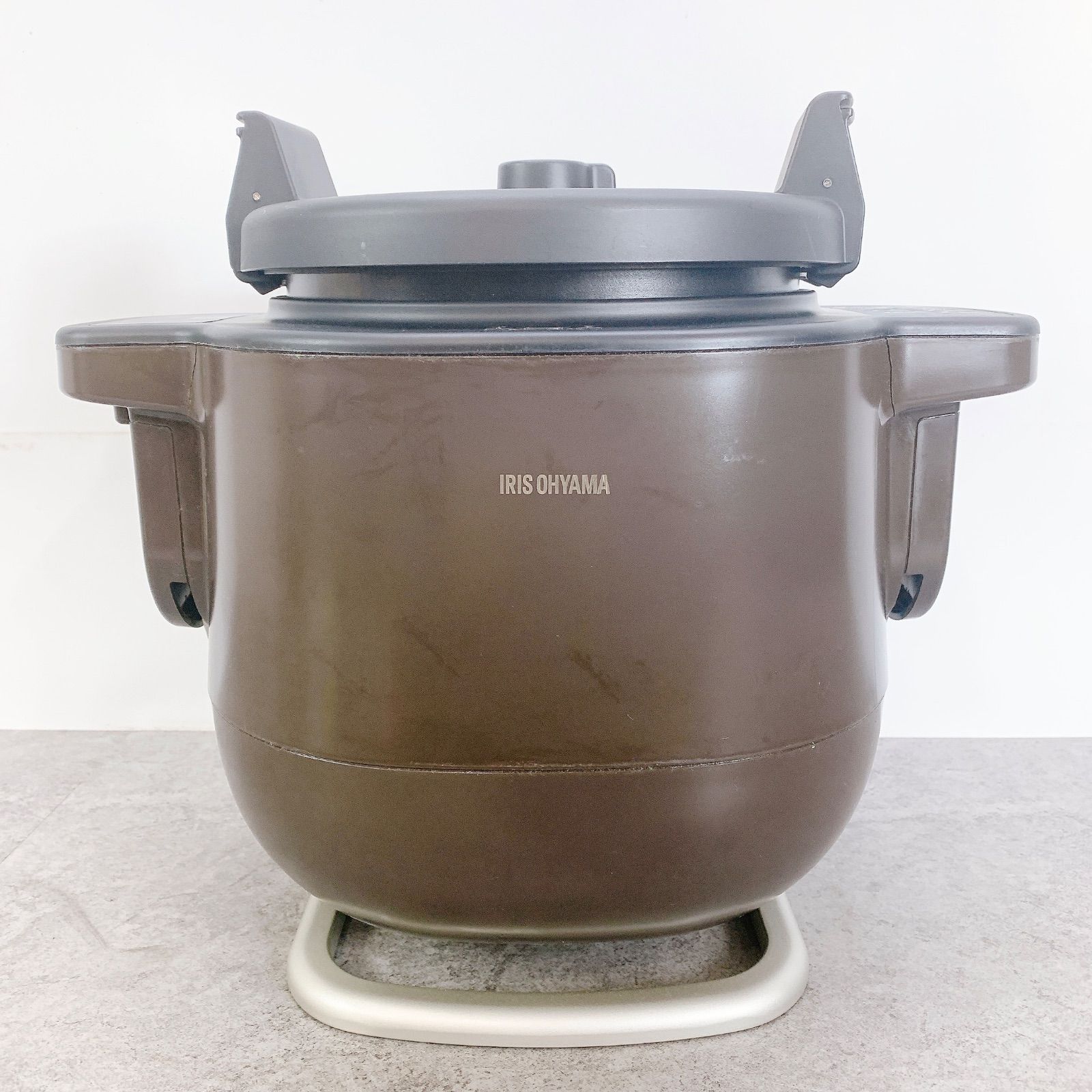 H 155 アイリスオーヤマ 自動かくはん式調理機 KDAC IA 2 T ブラウン 0 L 自動調理 かくはん式 時短調理 電気調理器