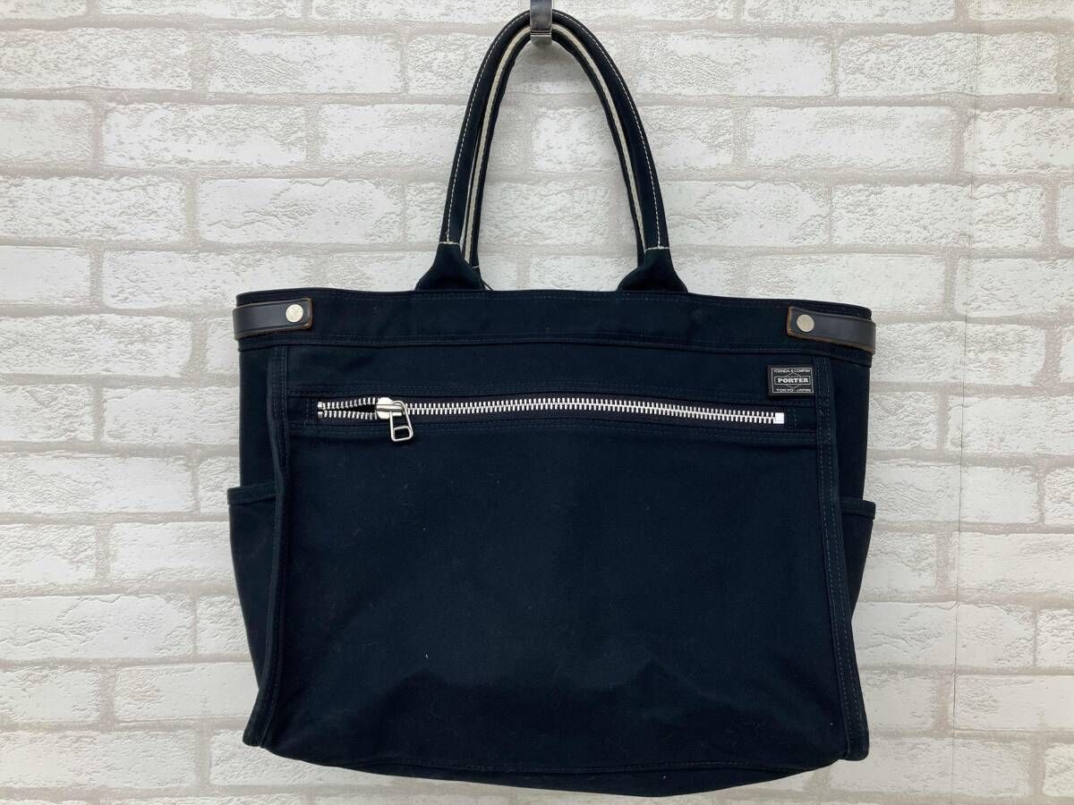 ポーターガール　美品　ムース　トートバッグXS PORTER GIRL ネイビー 美品⭐︎PORTER GIRL ネイビー トートバッグ ポーターガール 美品