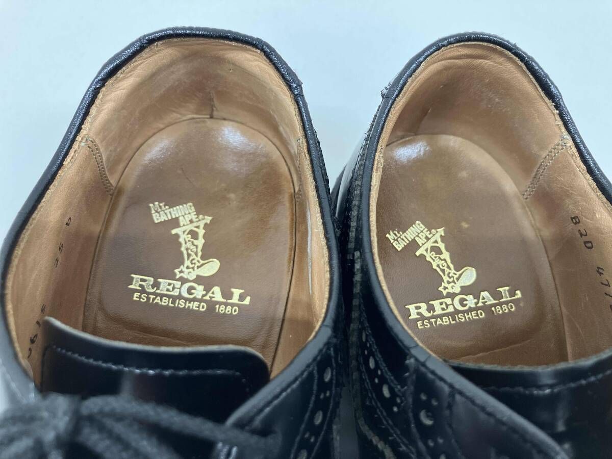 mr.bathing ape 別注 REGALウイングチップレザーシューズ REGAL