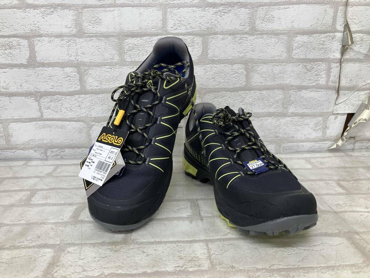 asolo タホ GTX 1829695 アソロ ローカットブーツ メンズ ブラック サルファーイエロー size 27 cm アウトドア