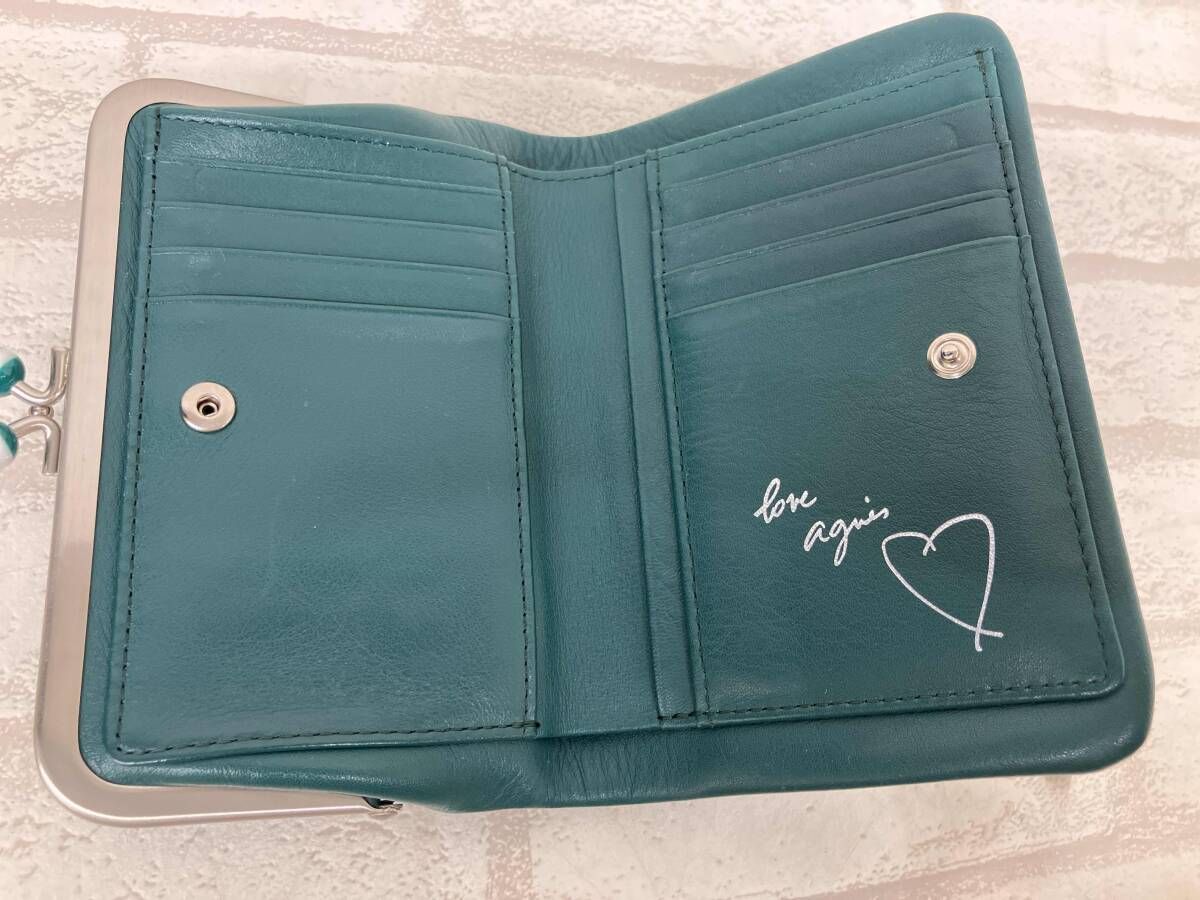 agnes b. PAW07-03 アニエスベー がま口ウォレット 二つ折り財布