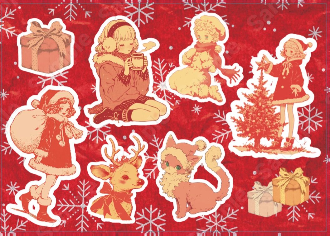 コラージュシート A4 【winter girl】2種各10枚合計20枚 - メルカリ