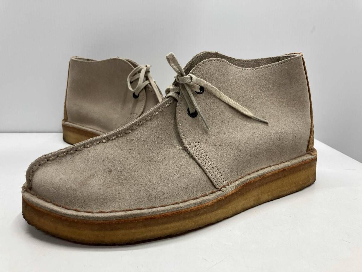 CLARKS BEAMS クラークス ビームス 40周年記念 DESERT TREK デザートトレック チャッカブーツ ベージュ 25 5 cm