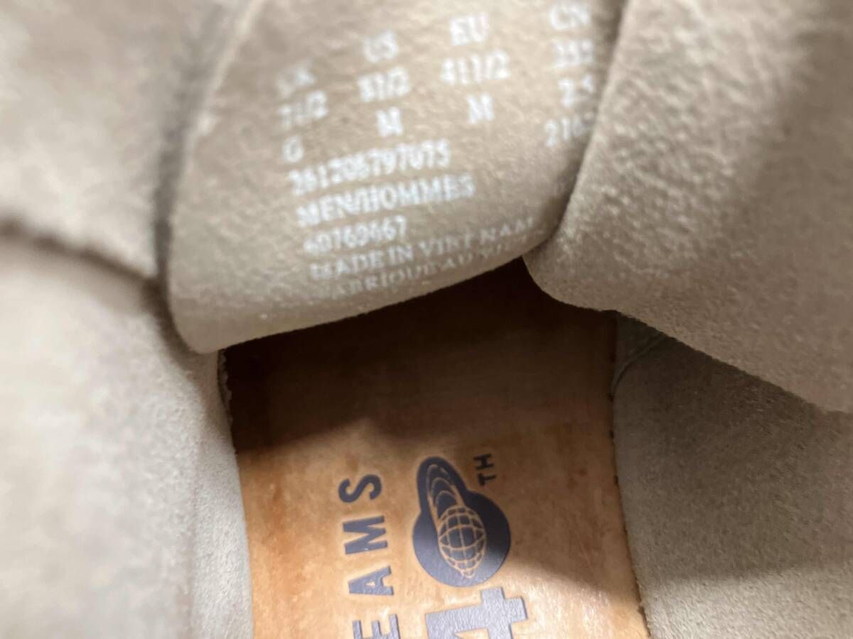  CLARKS BEAMS クラークス ビームス 40周年記念 DESERT TREK デザートトレック チャッカブーツ ベージュ 25 5 cm その他 ブーツ 革靴