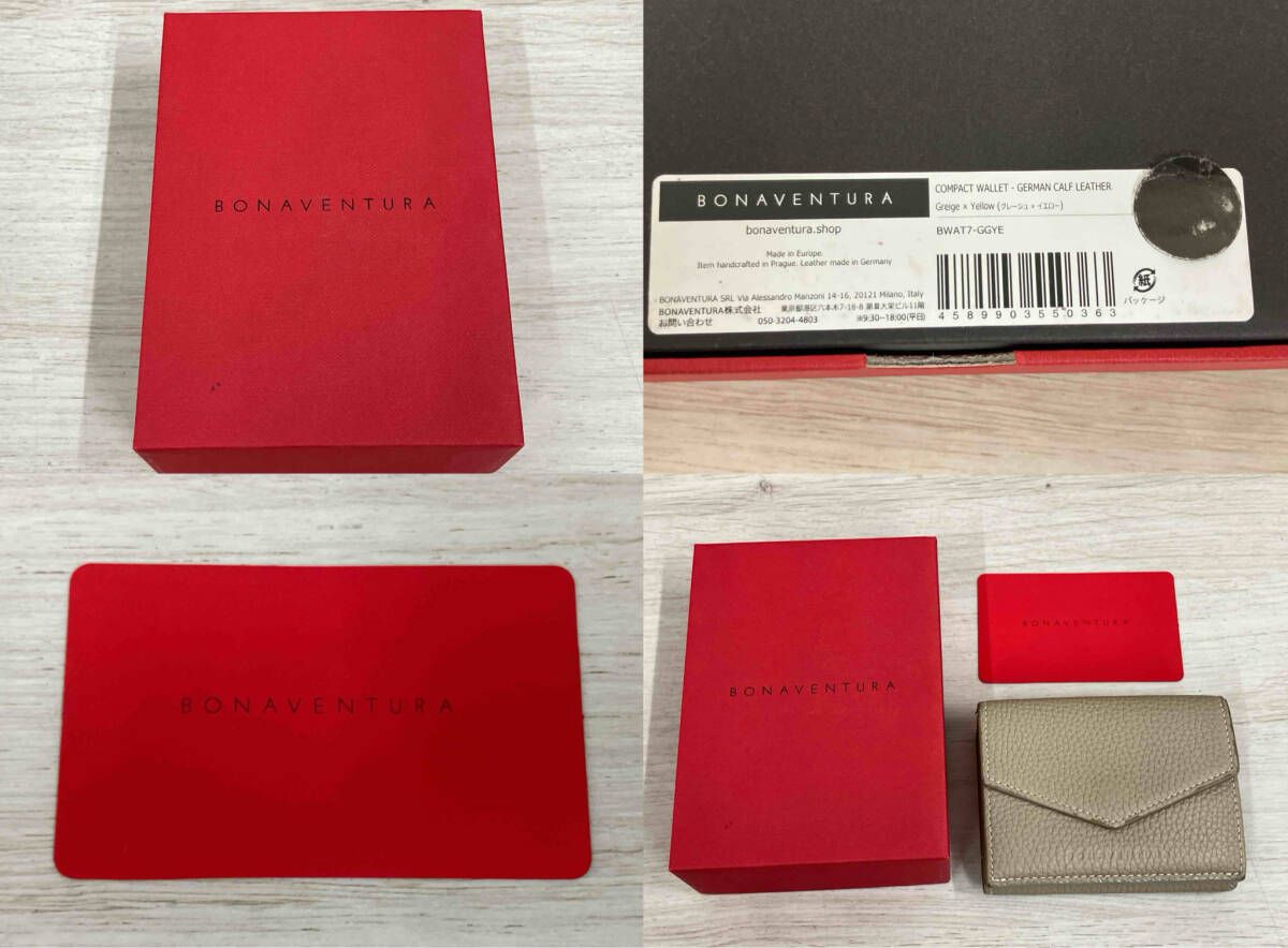 BONAVENTURA 二つ折り財布 ベージュ レディース - メルカリ