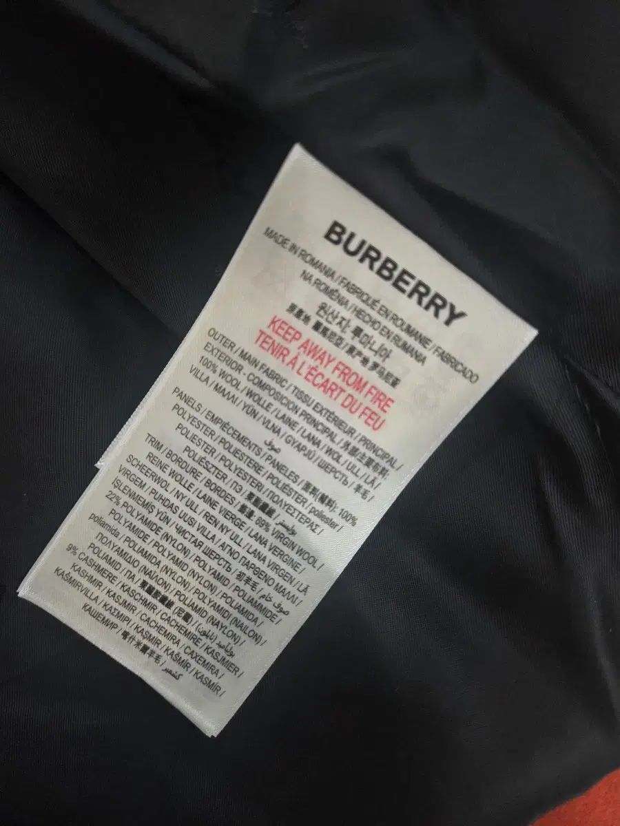  バーバリー テン TEN オレンジ ダッフルコート 6 Y その他 ジャケット ブルゾン