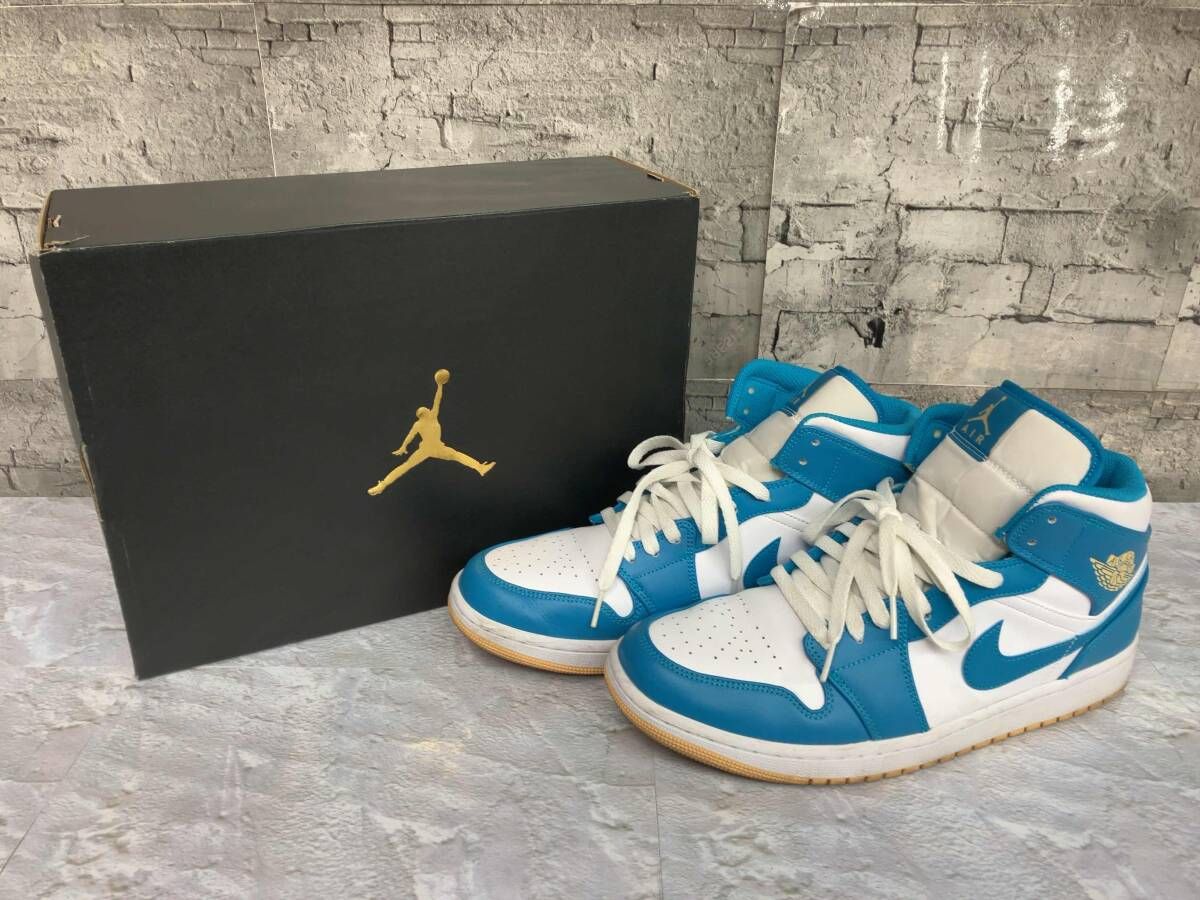 NIKE ナイキ スニーカー AIR JORDAN 1 MID AQUATONE DQ8426-400 サイズ