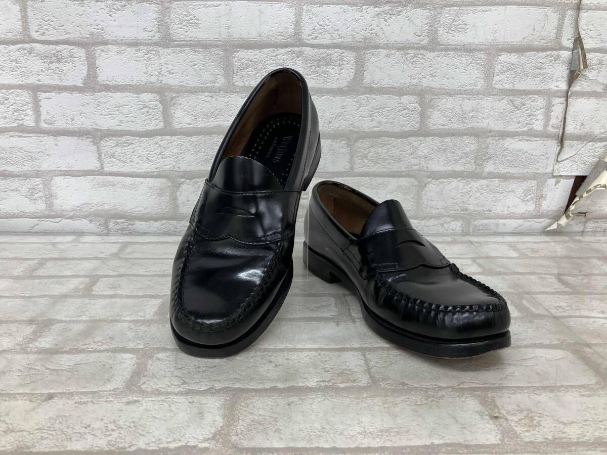 G H BASS CO ROGAN WEEjunsジー エイチ バス ローガン ウィージャンズ ペニーローファー メンズ ブラック sizeUK 7