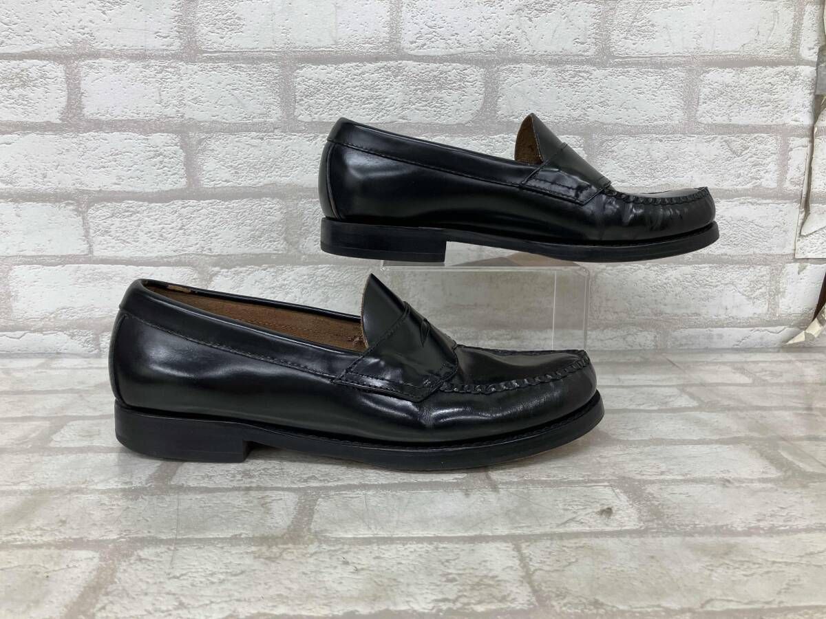 G H BASS CO ROGAN WEEjunsジー エイチ バス ローガン ウィージャンズ ペニーローファー メンズ ブラック sizeUK 7