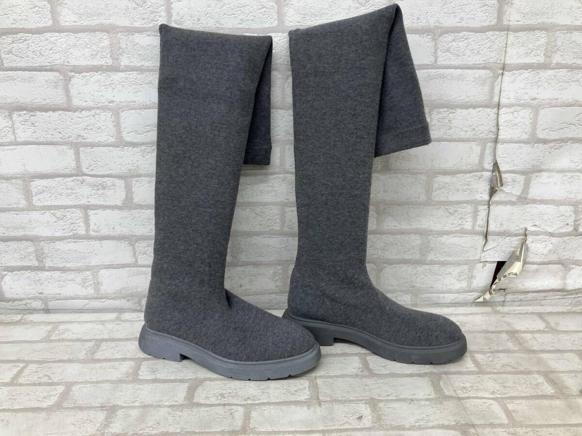 VIVAIAビバイア ニーハイブーツ レディース ライトグレー size23.5cm