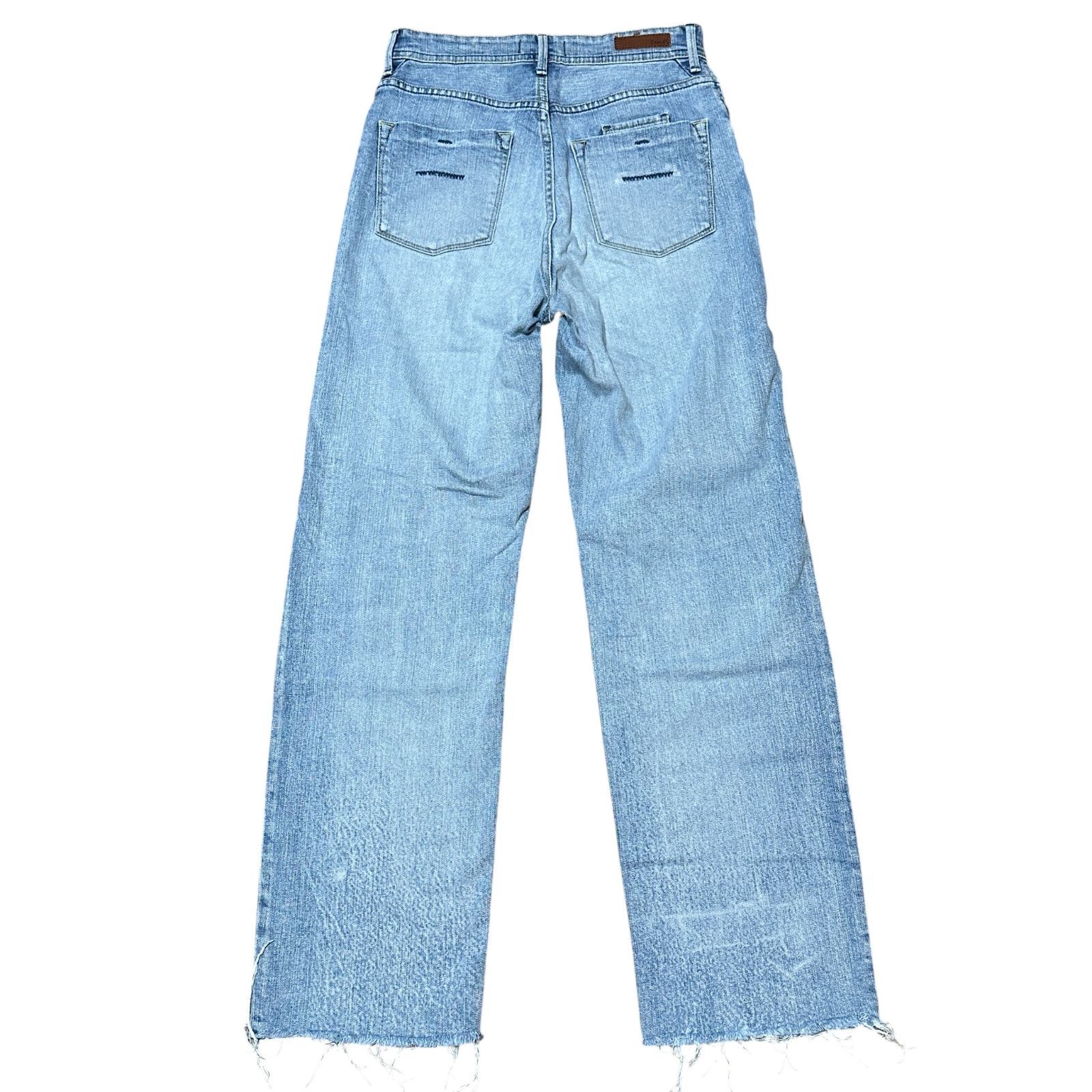 YANUK LEA ボーイズ ストレート ライトブルー サイズ25 レディースL ヤヌーク