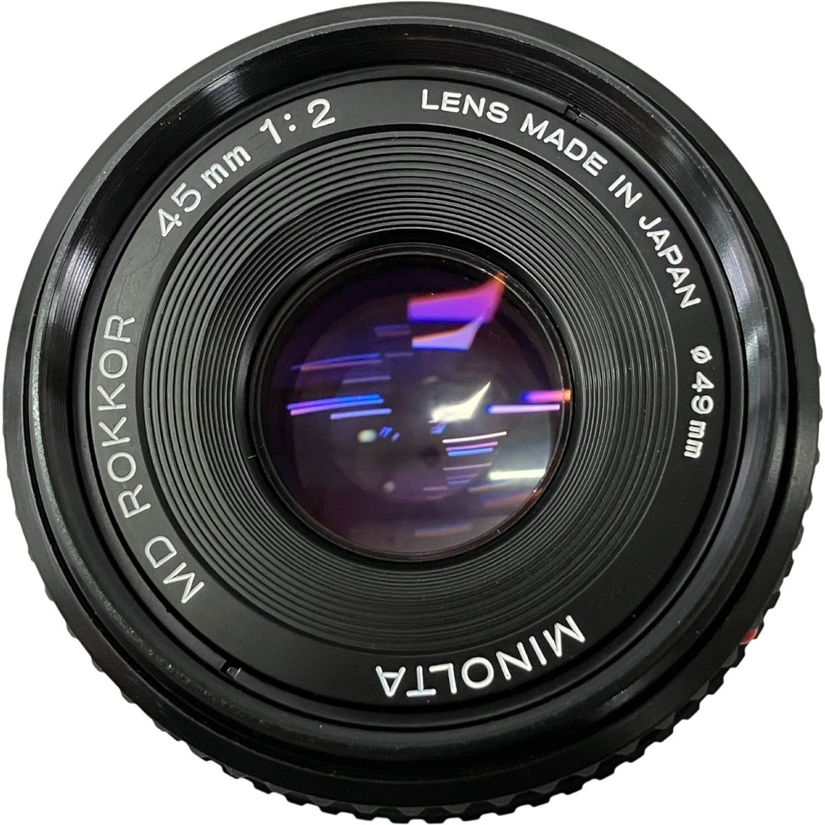 MINOLTA ミノルタ MD ROKKOR 45mm 1:2 レンズ カメラレンズ 中古