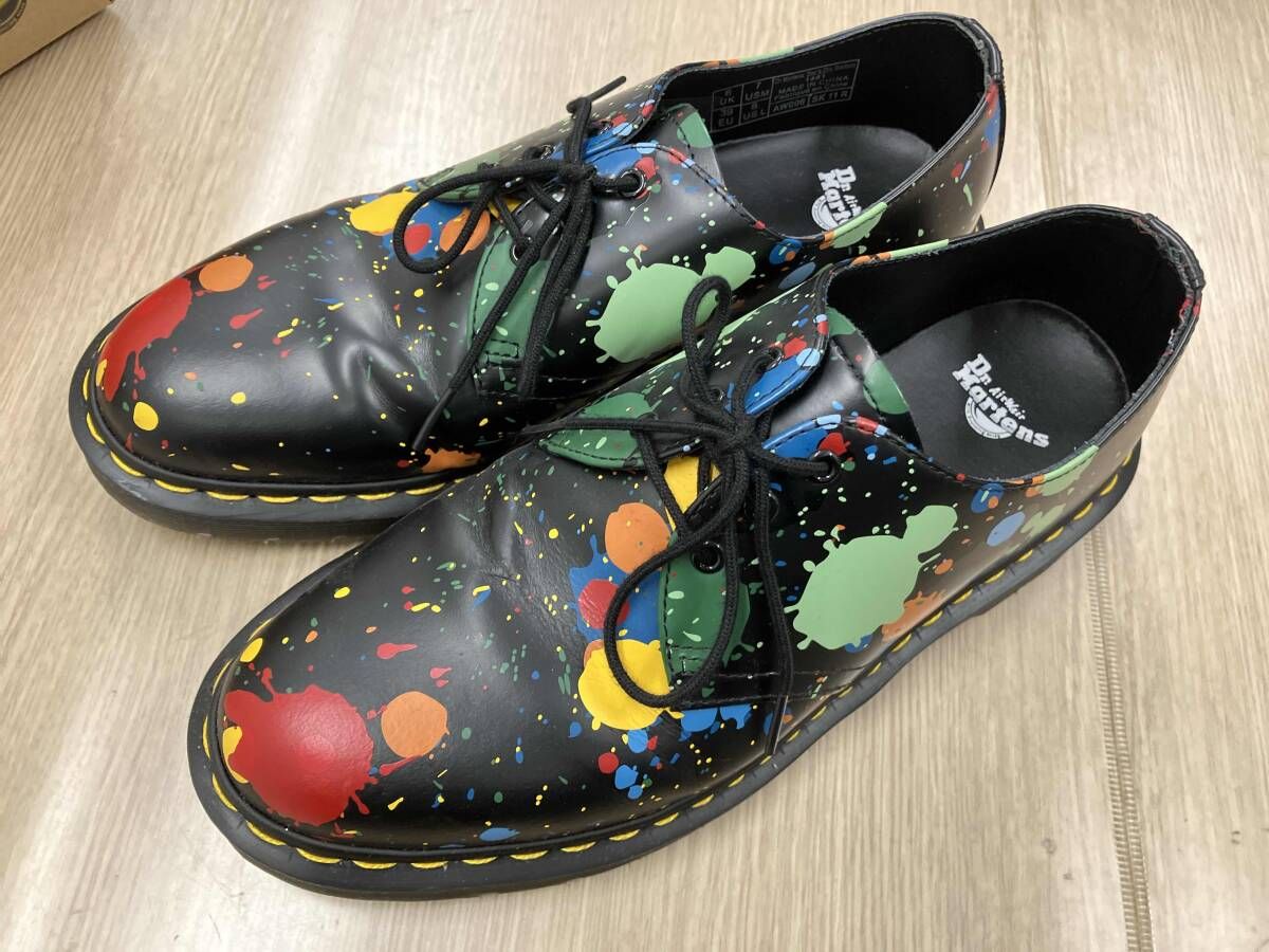 Dr.Martens ショートブーツ ペイントスプラッター UK 6 サイズ24.5