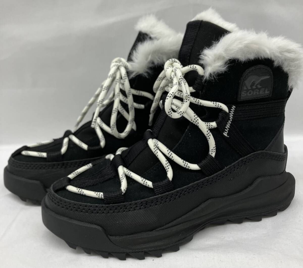 SOREL ソレル NL 5050 010 アウトアンドアバウト リミックス グレイシー ショートブーツ ウォータープルーフ ブラック サイズ22 5 cm
