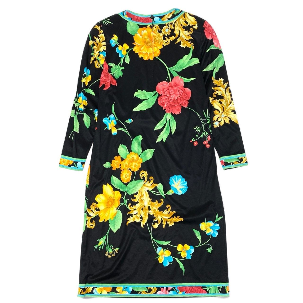 11k28 《美品》 LEONARD レオナール 長袖ワンピース ロングワンピース