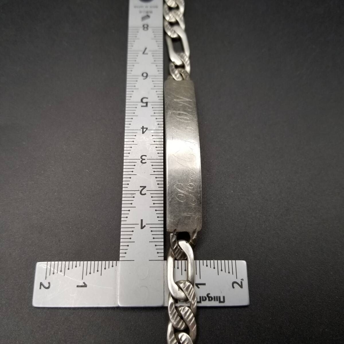 MJ100 MRX刻印 IDタグ 長方形プレート 925 シルバー ヴィンテージ