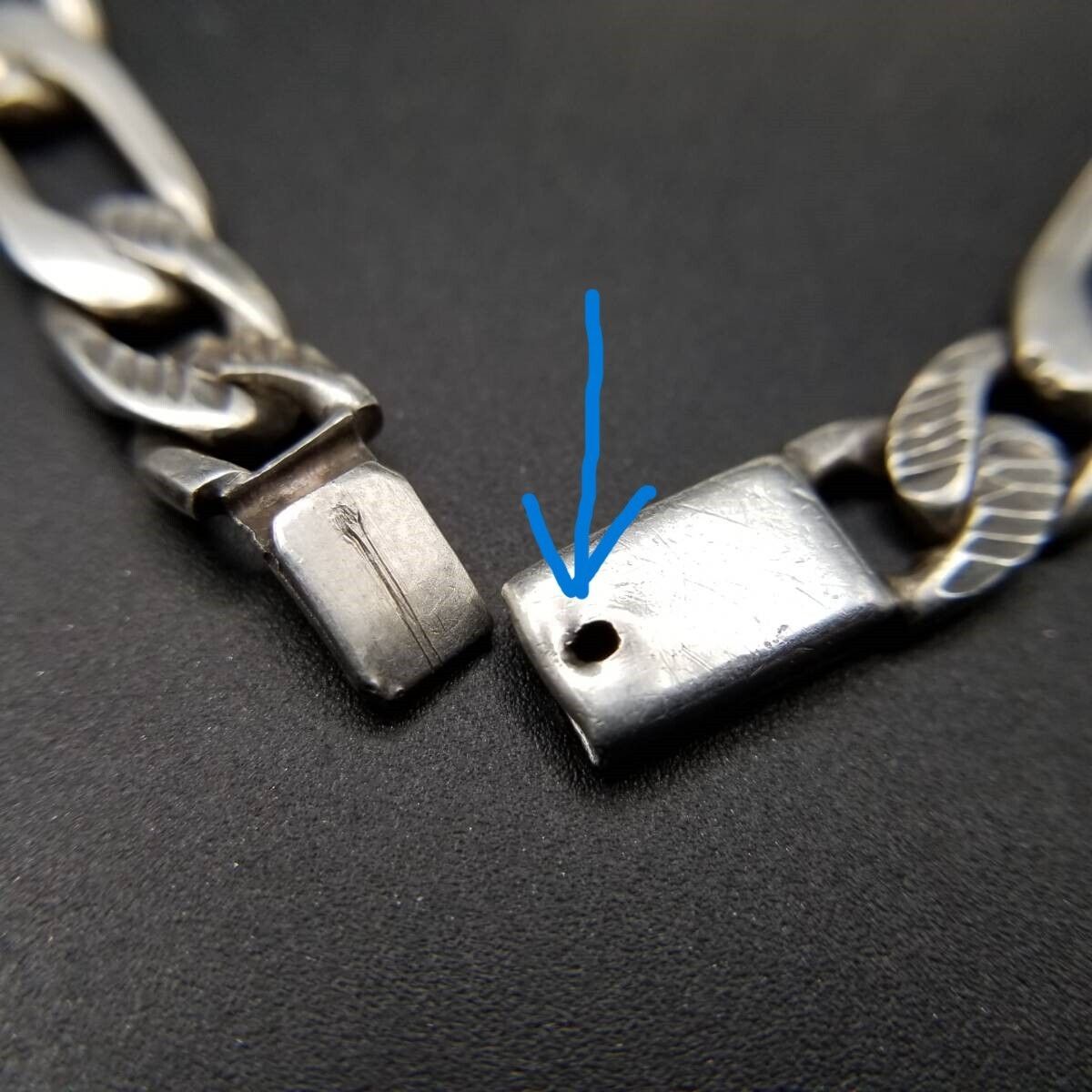 MJ100 MRX刻印 IDタグ 長方形プレート 925 シルバー ヴィンテージ