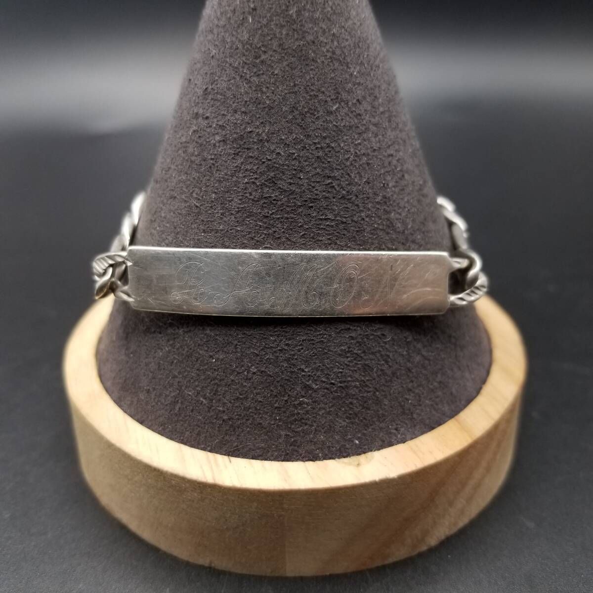 MJ100 MRX刻印 IDタグ 長方形プレート 925 シルバー ヴィンテージ