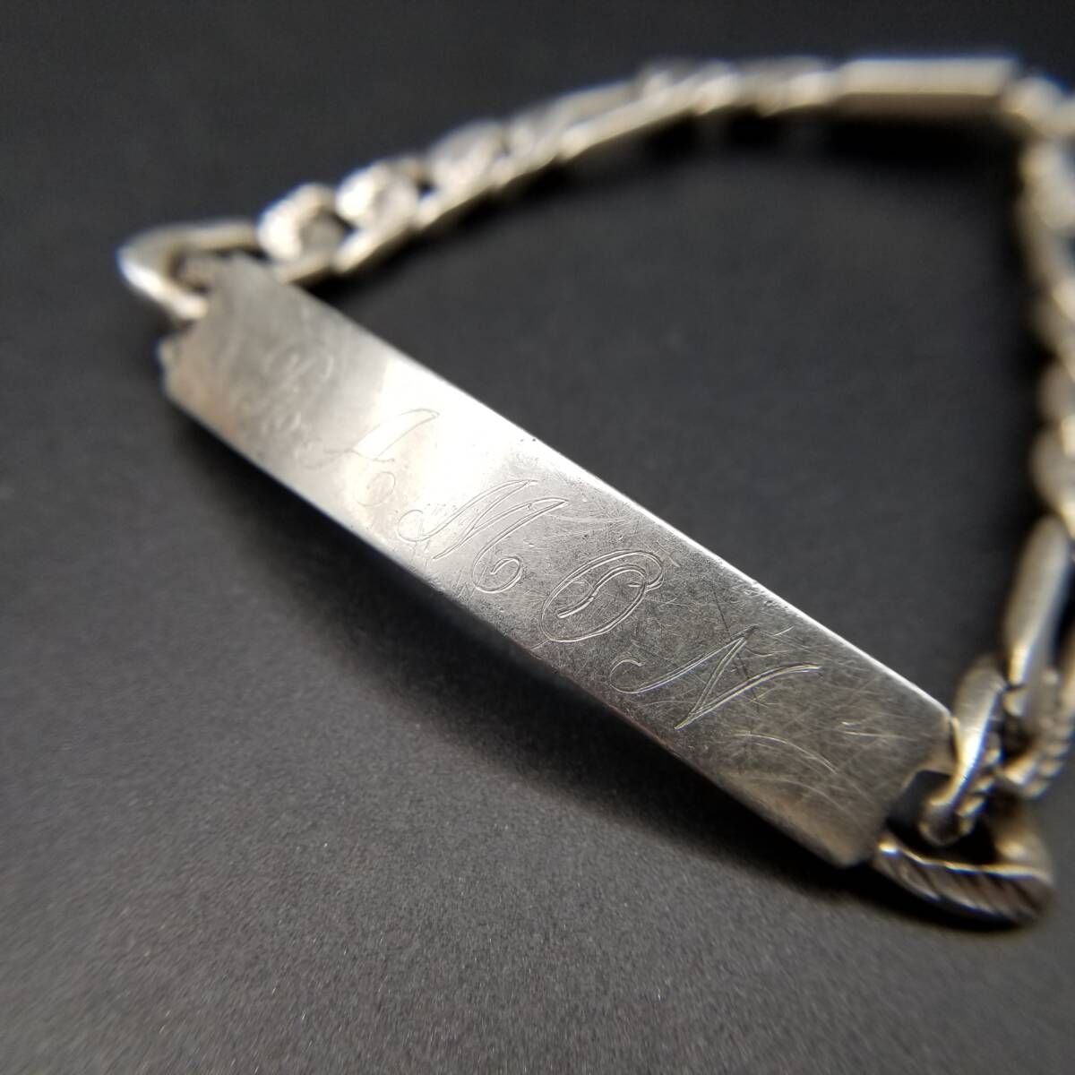 MJ100 MRX刻印 IDタグ 長方形プレート 925 シルバー ヴィンテージ