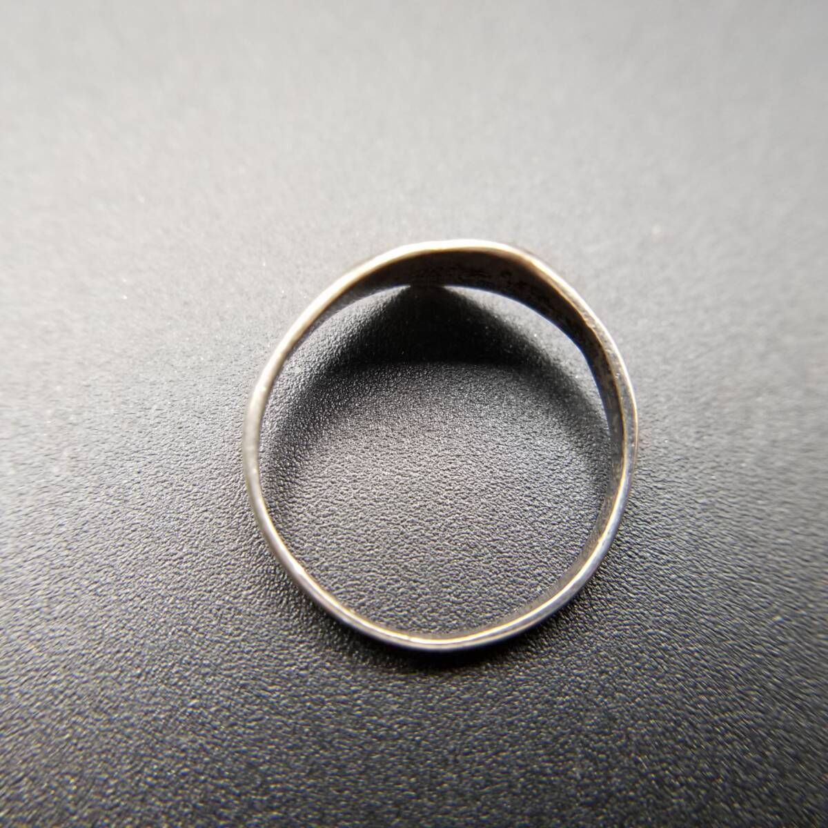 1981年 英国 ヴィンテージ 八芒星 ハート シグネット リング 指輪 925