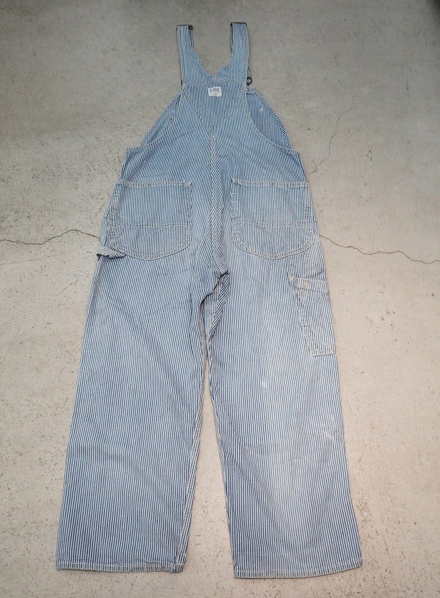 希少 70S USA製 Lee リー ヒッコリー ストライプ オーバーオール