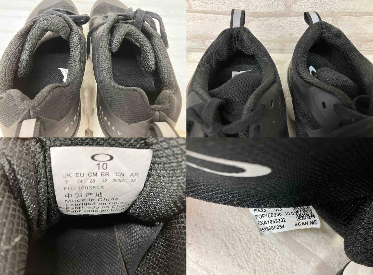OAKLEY オークリー スニーカー ローカット メッシュ ブラック メンズ 28 cm 羽織り 肌触り良好
