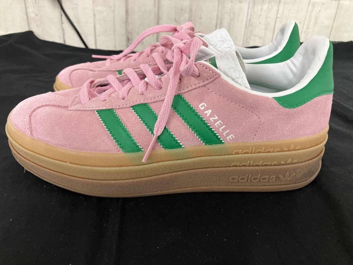 adidas アディダス スニーカー IE 0420 ピンクx グリーン24 cm