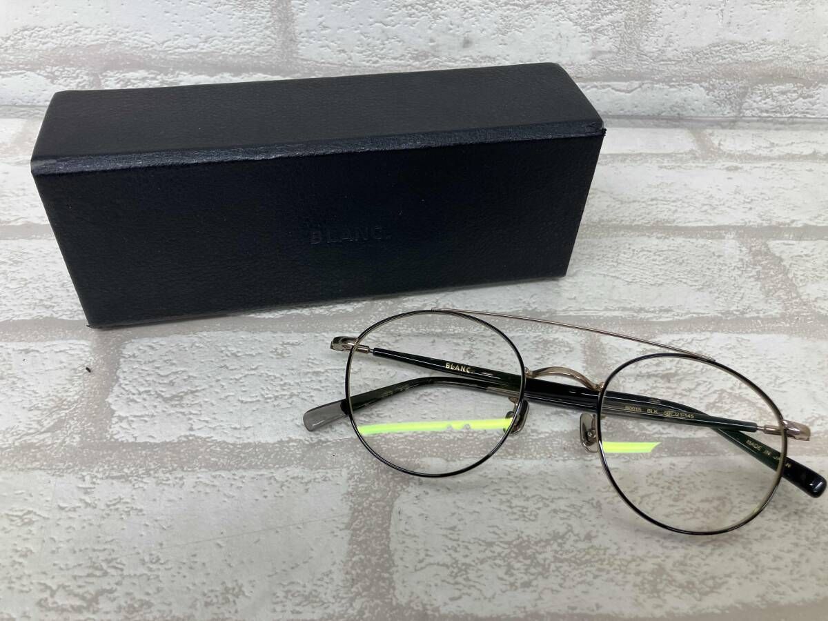 BLANC B 0015 BLK 50⬜︎21 145 ブランク メガネ 眼鏡