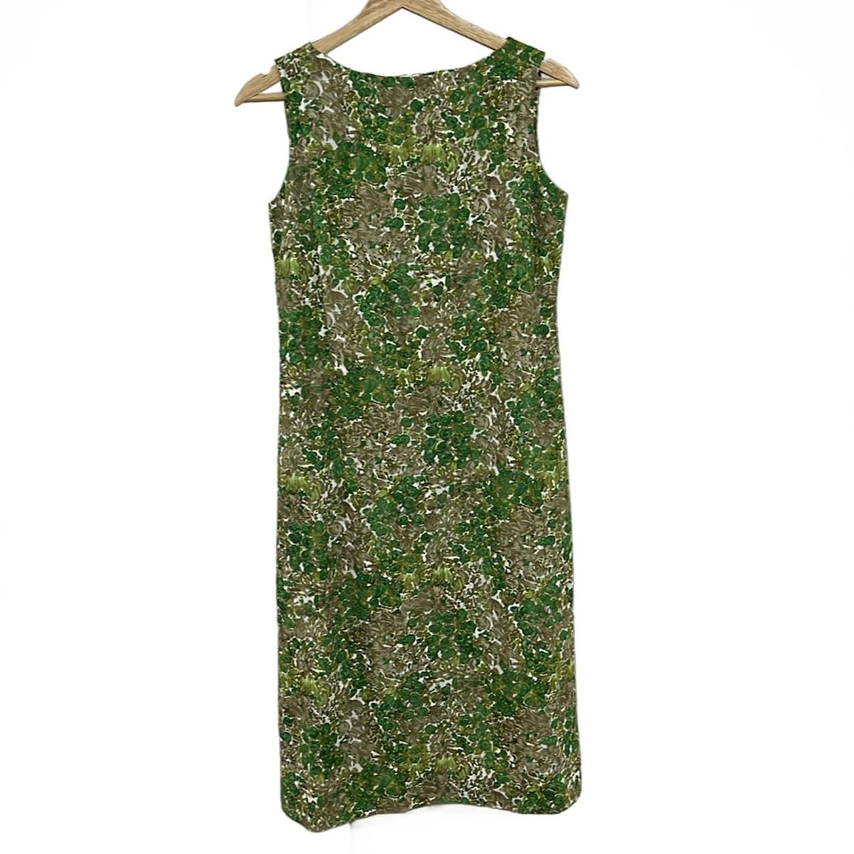 J-MDavidson ジェイ-エムデヴィッドソン ワンピース レディース - 白×グリーン×マルチ ノースリーブ|ロング