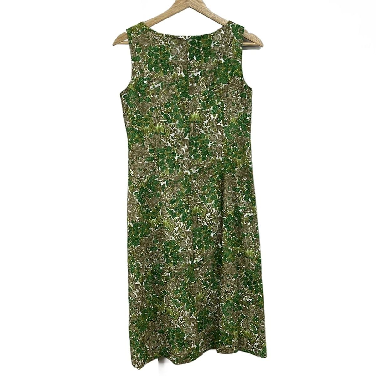 J MDavidson ジェイ エムデヴィッドソン ワンピース レディース 白 グリーン マルチ ノースリーブ ロング